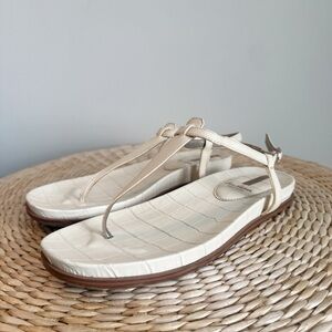 Sam Edelman Naomi Thong Sandal Modern Ivory Leather Women's Size 7M
